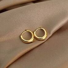 Women's Small Hoop Earrings, Fashionable Versatile Elegant Style For Evening Party And Vacation - Earrings - View 2
