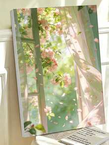 Spring Window Floral DIY Digital Oil Painting Canvas Handmade Adult Home Wall Decor Art Set Holiday Gift - Sets - View 1