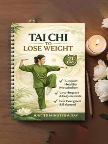 10-Minute Tai Chi Walking 30-Day Guide, Tai Chi Walking Practice Book, Gentle Exercise Plan For Adults Over 50, Restore Strength, Flexibility And Balance - Gentle Chair Yoga Exercises, For Home And Office Use, Senior Chair Exercises, Simple Illustrations - Multicolor - View 6