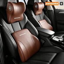1 Set Car Neck Pillow And Lumbar Support/Car Seat Lumbar Support, Car Neck Support Pillow, Car Memory Foam Lumbar Support Cushion, Seat Support Cushion - one-size - View 3