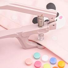 1 Set Plastic Snap Button Pliers, Handheld Tool For T3 T5 T8 KAM Snap Buttons, Button Fastener Pressing And Punching Tool For Handicrafts And Clothing - A - View 4