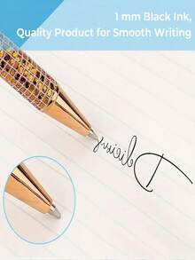 23pcs Set (3 Pens + 20 Refills) Shiny Metallic Retractable Ballpoint Pens, Smooth Writing, Suitable For Various Occasions, Great Gift Choice - 23pcs Set - View 5