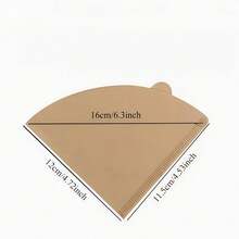 50pcs V-Shaped & Fan-Shaped Coffee Filter Paper - Portable Packaging, High Toughness, Clear Texture, Suitable For Pour-Over/Drip/Brewing, Afternoon Tea, Office, Commercial, Home Coffee Supplies - Multicolor - View 11