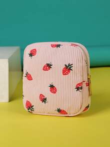 Portable Period Bag With Zipper Menstrual Pad Tampon Holder For Women Versatile Makeup Bag Room Decor Office Desk Dorm Room Bathroom Gym Cruise Camping Business Back To School Travel Essentials Accessories Gift For Mom Teachers Girlfriends - Multicolor - View 37