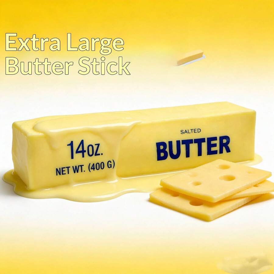 1 Stück Butter Slow Rebound Squishy Dekompression Simulations-Butterstange Stressabbau Spielzeug Geschenk - Verschiedenfarbig - Übersicht 1