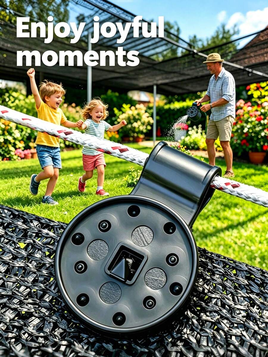 10/50/100pcs Black Upgraded Shade Net Clips With Rope Holes, Reusable Weather-Resistant Plastic Lock Clips, Suitable For Shade Nets, Greenhouses, Hail Nets, Camping Tarps And Outdoor Windproof Installation