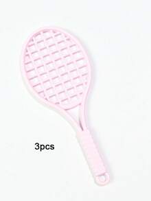 3pcs Alloy Enamel Tennis & Badminton Racket Charms, Sports Pendant DIY Jewelry Making Supplies For Handmade Keychain Bag Ornament Accessories - 3 Tennis Racket Keychains - View 8