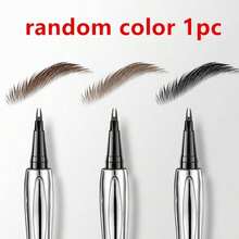 1pc Recommended Black & Brown Eyebrow Pencil, Waterproof, Sweat-Resistant, Smudge-Proof, Precise Eyebrow Shaping, Suitable For Beginners Without Technique - A - View 15