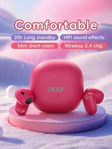Acer OHR501 Wireless Bluetooth Earphones, Bluetooth 5.4, Multi-Function Touch Control, Long Battery Life, Suitable For Sports And Leisure, 300mAh Battery Capacity, Compatible With IOS/Android Mobile Systems. - View 2