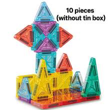 Magnetic Building Blocks Set With Colorful Windows – Educational Puzzle Toy For Boys And Girls, Perfect Gift For Children's Birthday And Halloween (Colors/Styles May Vary) - Multicolor - View 12
