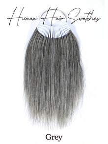 30pcs Human Hair Swatches Straight Hair Pieces For Testing Color For Dyeing Test Perfect For Professional Use 6-8 Inch - Multicolor - View 13
