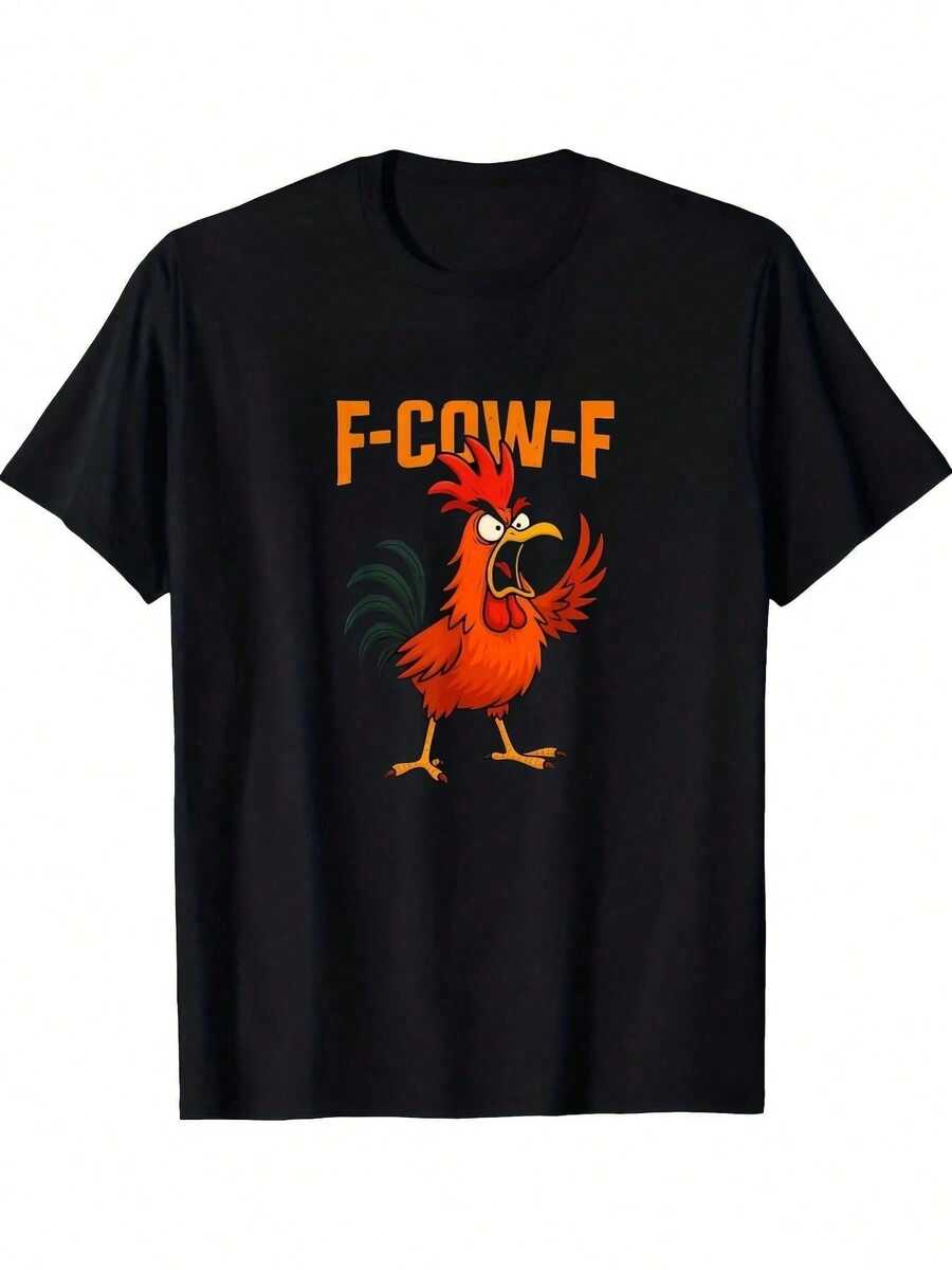 Nueva Colección de Verano de Ropa Casual para Hombre con Estampados, Camiseta de Manga Corta y Cuello Redondo de Moda con Estampados Resistentes de Al - Negro - Ver 1
