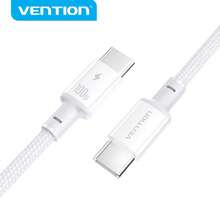 VENTION 1 pieza Cable de datos USB 2.0 C a C 5A, Modelo ABS PD100W, Color Morandi, Cable trenzado nano anti-suciedad, Chip E-Marker incorporado, Carga rápida sin sobrecalentamiento, Transferencia de datos 480Mbps, Compatible con cabezales de carga y productos con interfaz TypeC, 1m/1.5m/2m Adecuado para trabajo, estudio, ocio y otros escenarios de carga - Multicolor - Ver 23