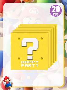 asmodee Mario Party Tablecloth, Waterproof And Oil-Resistant Dining Table Cover, High-Definition Pattern For Kids Birthday Parties And Themed Events - Multicolor - View 10