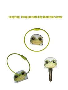 1/5/8-Pack Fun Identification Soft Animal Print Silicone Key Covers With Key Rings - Colorful Key Caps For Easy Key Recognition At Home & Office - Ideal For Family & Colleagues, Perfect Gift For Any Occasion - View 9