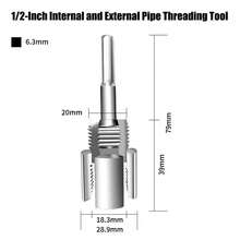 1件裝 PPR/PVC 水管攻牙器 20MM/25MM 內螺紋外螺紋一體式攻絲模具 水管開孔工具 - A - 查看 8
