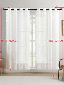 1pc/2pcs Bohemian Sheer Curtains, Light Filtering Tassel Drapes For Living Room Bedroom, Elegant Window Treatment, Flowy Fringe Design, Soft Breeze Decor, Privacy Semi-Transparent, Farmhouse Vintage Style, Easy Hang Gift - White - View 34