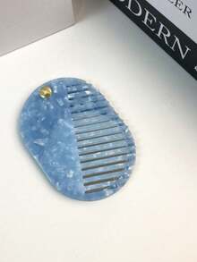 1件多功能鏡梳，可翻轉多用途韓式豹紋鏡梳，防靜電 - 彩色 - 查看 10