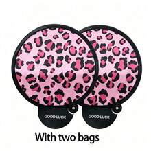 1/2pcs Leopard Print Folding Fan With Leopard Print Storage Box, Suitable For Parties, Birthdays, Queuing, Can Be Used As Princess Gift - A - View 12