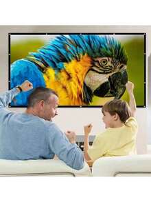 Projector Screen, Available In 60, 72, 84, 100, 120, 150 Inches, Easy To Install, Washable, Ironable, Reusable, Foldable, Suitable For Outdoor And Household Use - View 8