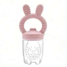 Rabbit, Koala, Bear Teether, Baby Fruit & Vegetable Pacifier, Baby Feeding Tool, Soft Silicone Material - Multicolor - View 18