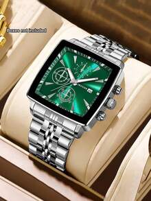 1pc New Unisex Business Luxury Fashion Quartz Watch, Quartz Movement - For Daily And Formal Occasions - Birthday Gift, Anniversary, Graduation Gift - Luxury Design, Fashionable And Exquisite, Party, Valentine's Day, Wedding, Gift For Friends And Family (Box Not Included) - Blue - View 3
