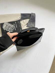 Dedoo 2026 Latest Fashion Colorful Plaid Handbag - Black - View 4