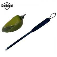 SeaKnight Fishing Bait Throwing Spoon - Ergonomic Carp Casting Scoop Tool With Black Handle For Precise Bait Dispensing - Green - View 10