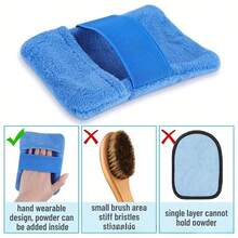 2pcs Sand Remover Gloves, Easy Cleaning, Reusable Fleece Design, Suitable For Home, Beach Activities And Vacation, Essential Beach Cleaning Tool - Multicolor - View 7