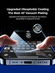 5pcs - High-Grade Privacy Screen Protector Glass, 9H Hardness Anti-Scratch, Rounded Corners For Comfortable Fit, Dust-Proof Design, Privacy Protection, Suitable For Daily Use, Professional Office And Home, Compatible With IPhone 17e/17 ProMax/17 Pro/17 Air/16 ProMax/16 Pro/16/15 ProMax/15 Pro/15/14 ProMax/14 Pro/14/13/12/11 And More - Black - View 4