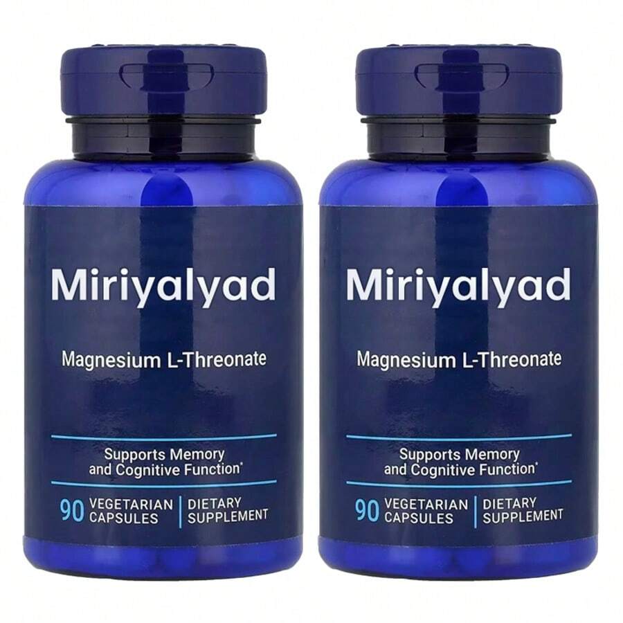 Miriyalyad Life Extension ‑Mag Magnesium L‑Threonate Magtein, Memory & Cognitive Function Support, 90 Vegetarian Capsules Dietary Supplement - 2PCS - 查看 1