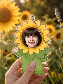 1pc Custom Baby Photo Cartoon Keychain,Multiple Costume Cutout Keyring,Personalized Family Keepsake,Baby Shower Gift For Mom Grandma,New Parent Gift - Multicolor - View 10