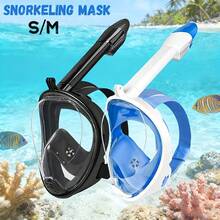 2pcs/Set Adult Full Face Diving Mask With Camera Mount, 180° Panoramic Leak-Proof Anti-Fog Diving Equipment, Beach Essential, Beach Accessory, Pool Float - Multicolor - View 13