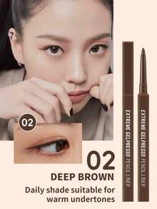 CLIO Extreme Gelpresso 可伸縮眼線筆 #02 深棕色 1支 0.35g，免削尖奶油凝膠筆尖，防水抗油，柔和低調色調，適合日常裸妝與新手內眼線勾勒 - 02 深棕色 - 查看 1