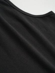 Norcotton Black Pure Cotton Tank Top Men's Sports Fitness Undershirt - Black - View 6