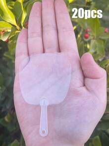 50支迷你透明手扇，手工DIY迷你空白扇，可爱迷你扇，适用于艺术项目、婚礼生日派对回礼、送给朋友、同学、母亲、同事的礼物 - 多色 - 查看 18