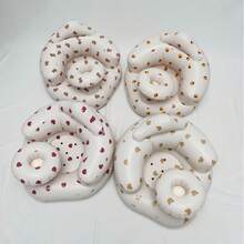 Silla inflable para bebé con bandeja, adecuada para 3-36 meses, con bomba de aire incorporada y soporte para la espalda, ayuda al bebé a aprender a sentarse, duradera y ligera, esencial para el hogar y los viajes - Multicolor - Ver 11