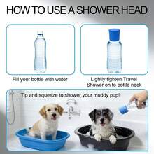 Silicone Pet Shower Head | Portable Dog Bath And Outdoor Drinking Water Sprayer, Multi-Function Shower Head - Pet Cleaning Supplies - View 3