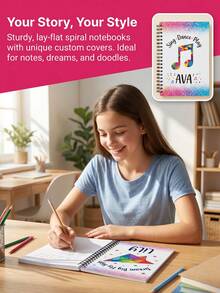 Customized Name Loop Notebook, Suitable For Primary School Students, Parents, Teachers And Gift Buyers. It Is An Assignment Record Book, Suitable For Various Occasions Such As The Start Of The School Year, The New Semester, And Christmas. - Multicolor - View 5