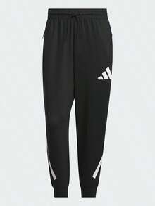 Adidas Men's Spring/Autumn Tapered Jogger Casual Sports Long Pants JL6041 - Black - View 1