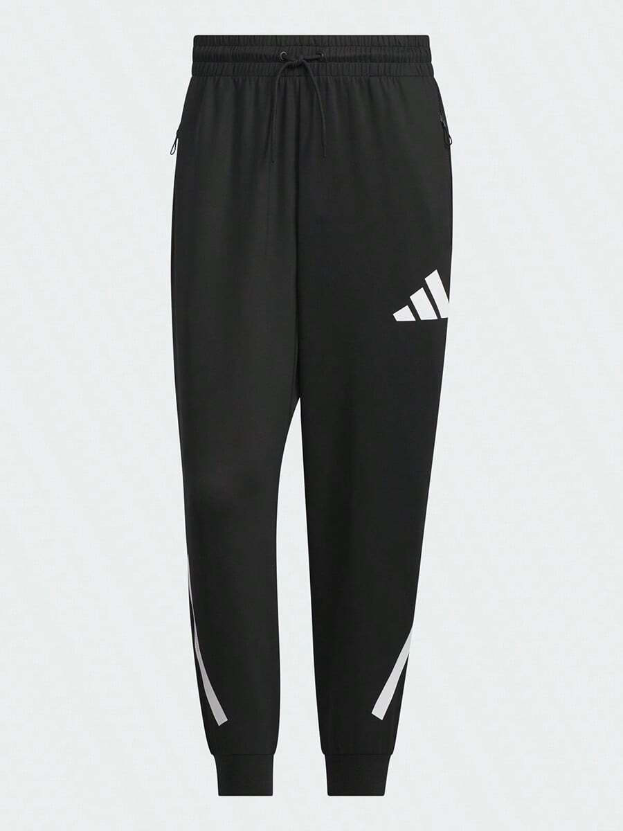 Adidas Men's Spring/Autumn Tapered Jogger Casual Sports Long Pants JL6041 - Black - View 1