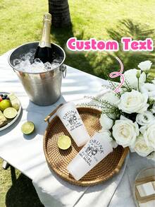 1pc Customized Personalized Party Cold Drink Cup, Wedding Party Cold Drink Cup, Summer Party Bulk Cold Drink Cup, Reusable, Suitable For Wedding, Bachelorette Party, Birthday Party, Outdoor Sports Beach Water Cup And Graduation Cup, Bridesmaid Gift - Multicolor - View 5