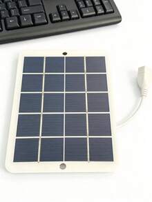 2/1pc Outdoor Travel Mini Solar Panel Charger 2W 5V USB Output, Lightweight Portable Solar Power Charging Panel For Camping Hiking Picnic RV Small Devices - Solar Whiteboard - View 12