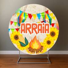 Round Party Panel Easy Dress 1.50m June Party Arraiá - FJN164 - View 2