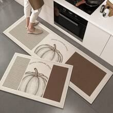 1 pieza Felpudo con patrón de calabaza, Alfombra de baño, Alfombra de baño, Felpudo, Alfombra pequeña, Alfombra, Felpudo de piso, Decoración del hogar, Alfombra de área, Felpudo exterior, Decoración del hogar, Alfombra de área, Alfombra de dormitorio, Alfombra lavable - Multicolor 5 - Ver 2