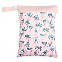 1pc Vintage Print Beach Vacation Waterproof Storage Bag,Back To School - Champagne - View 7