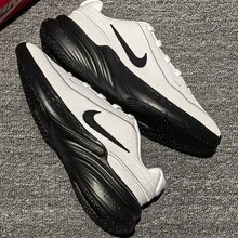 Nike Men's UPLIFT SC Cushioned Running Shoes - Black and White - View 9