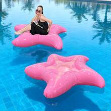 Macaron Color Starfish Inflatable Water Lounger, Comfortable Concave Seat Pool Float, Portable Foldable Swimming Float Bed, Suitable For Vacation Lake River Relaxation - Multicolor - View 5