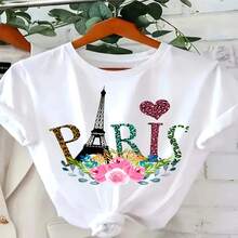 Women T-Shirts - White 345 - View 6