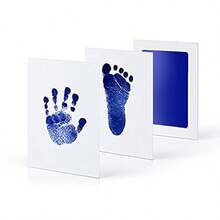 1 Set Black DIY Hand & Footprint Kit, Home Decor Accessories, Ink Pad, Photo Frame, Handprint Keepsake Accessories, Clean Shower Gift, Birthday Gift, Graduation Gift - A - View 10